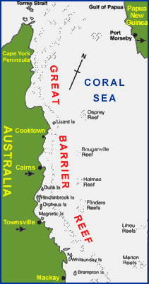 Map of Whitsundays to the Top